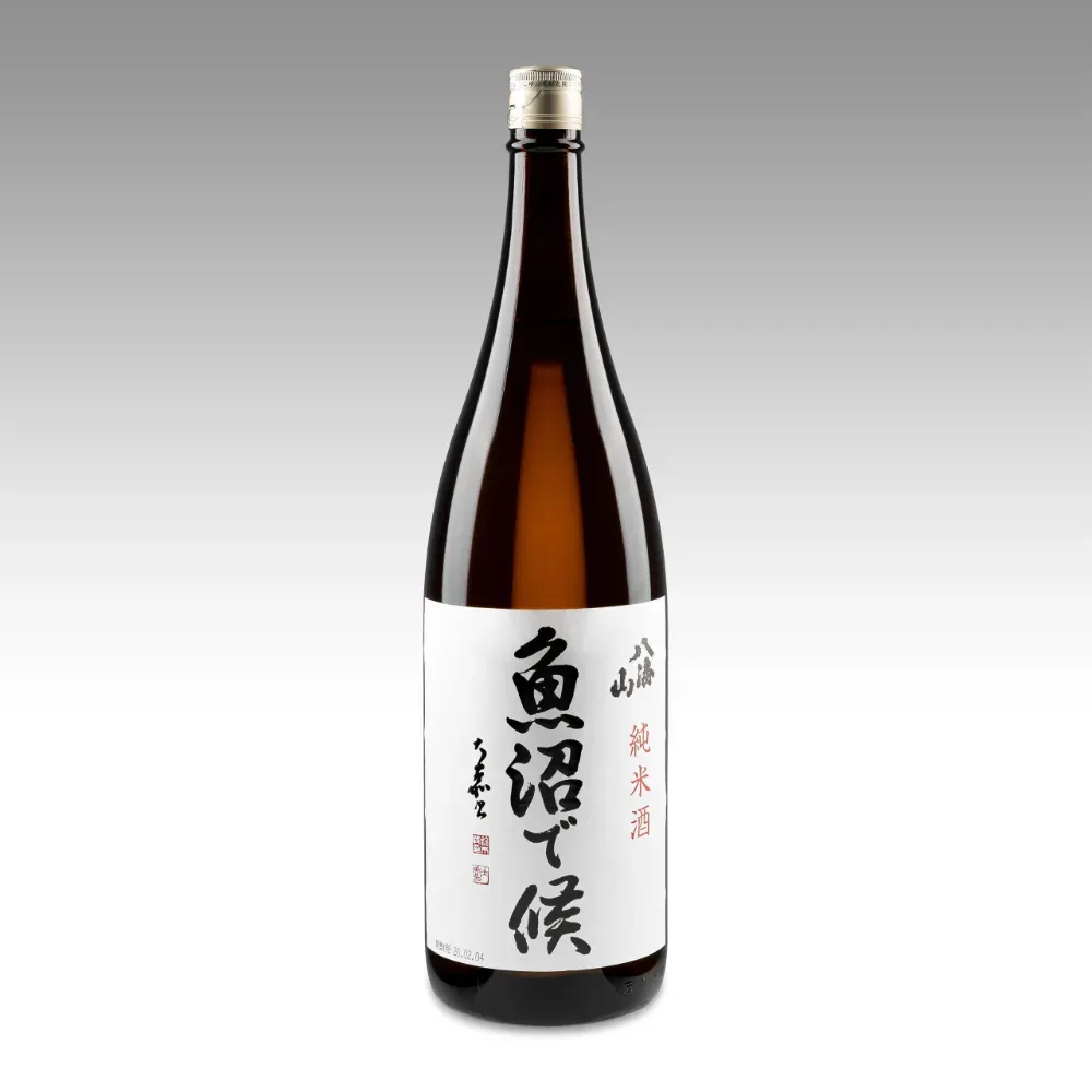 日本酒「魚沼で候」の一升瓶